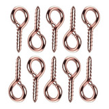 Mini Armella Oro Rosa Tornillo 5x10mm Para Bisutería Joyería