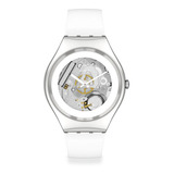 Reloj Swatch Pure White Irony De Silicona Blanca Para Mujer