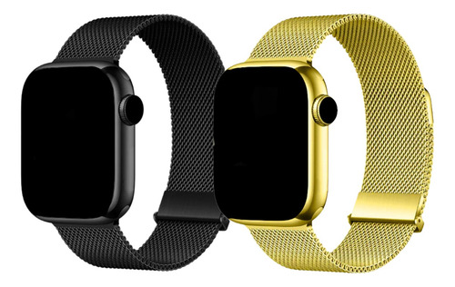 Pulseira Metal Aço Compatível Com Apple Watch Séries Iwo