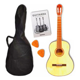 Guitarra Criolla Clásica 3/4 Niños Con Funda Color Natural