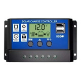 Controlador Solar Carga Pwm Lcd 20 Amperes Usb Automático