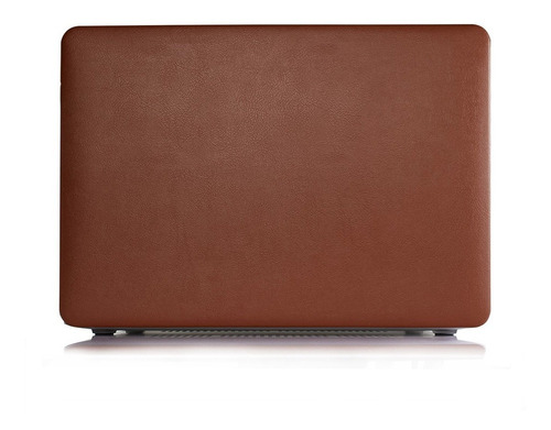 Carcasa Funda Protector Case Macbook Pro 13 Tipo Piel Café