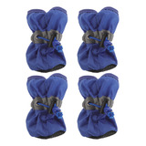 Botas Antiperros Azules Impermeables, 4 Unidades, Talla Xxxl