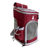 Bolso Morral Transportador Mascotas Lona Doble Apertura