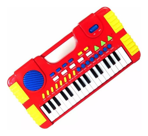 Teclado Musical Infantil Piano 8 Sons Instrumentos Grava