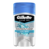 Gel Antitranspirante Gillette Cool Wave Clear Hombre 45g