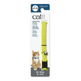 Catit Collar Reflectante Ajustable Amarillo Para Gatos Tamaño Del Collar Ajustable De 20 A 33cm