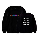 Blusa Moletom Travis Scott Trap Astroworld Wish Gola Redonda