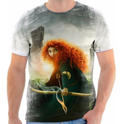 Camisa Camiseta Princesa Merida Valente 5