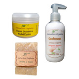 Set Artesanal P/ Diabeticos Crema+jabon Avena+crema Corporal