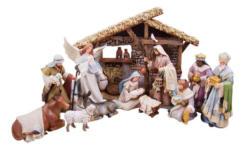 Beln Nights Beln De Navidad Con Creche, 12 Piezas