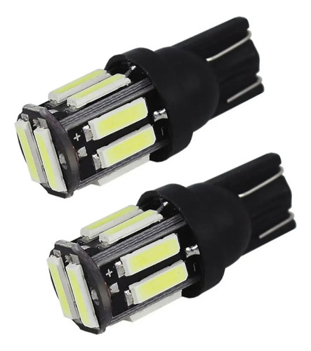 Par De Faros Led Pellizco T10 Luz Fija Y Estrobo. 