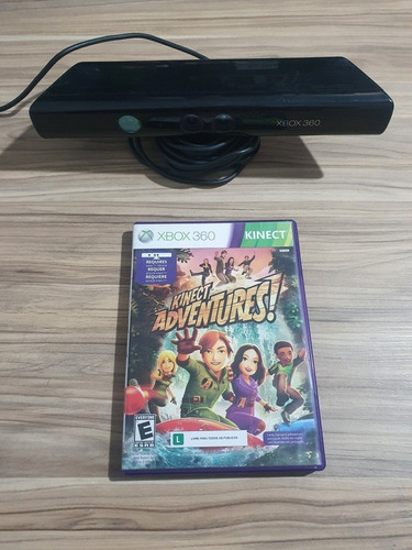 Sensor Kinect Xbox 360 Com Jogo Original Kinect Adventures