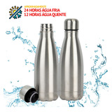 Garrafa Térmica Aço Inox 500ml Para Água 24 Horas Gelada Frias Bebidas Quente 12 Horas 