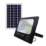 Reflector Led 100w Con Panel Solar Ip67 Control Luz Blanca
