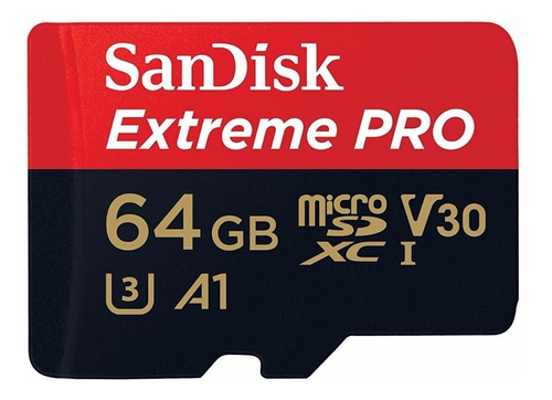 Sandisk Extreme Pro Micro Sdxc 64gb 100mb/s U3 C10 V30 A1