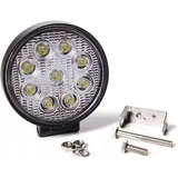 Faro Led Redondo 27w 9 Leds Blanco 4x4 Cuatri Moto