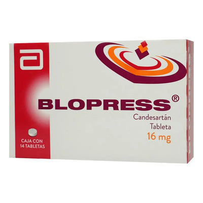 Blopress Tableta 16 Mg, 14 Tabletas