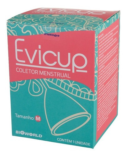 Evicup Coletor Menstrual Ecológico - Bioworld Tamanho P E M