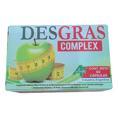 Suplemento Desgras Complex Argenfarma Garcinia Cambogia 60 Comprimidos | MercadoLibre