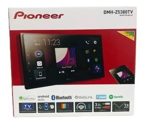 Dvd Pioneer Dmh - Z5380tv 7 Pol 2din Bt Weblink Tv Usb