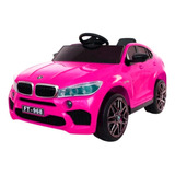 Carrinho Elétrico Infantil Com Controle Remoto - Bmw X6 Cor Rosa Voltagem Do Carregador 110v/220v