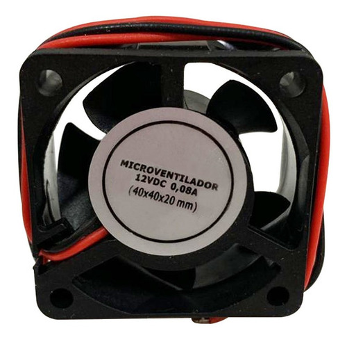 Cooler Micro Ventilador 12v 6000rpm Maior Rotação 4x4cm