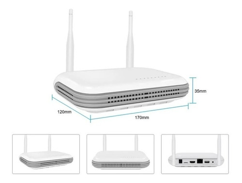 Mini Nvr Wifi 8 Canais Gravação De Câmeras Ip/wi-fi 