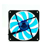 Fan Cooler 120 X120 Cm Color Azul Con Conector A Fuente
