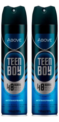 Kit 2 Desodorante Men Above Teen Boy 48h 150ml