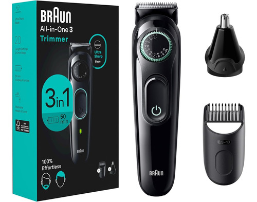 Braun Bt3221 Maquina De Afeitar Recortadora Barba Afeitadora