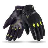 Guantes Moto Seventy Degrees Verano Sd-c16 Negro Amarillo