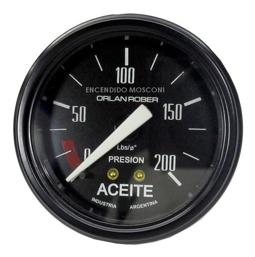 Presion De Aceite Orlan Rober Classic 52mm 200lbs Mecánico