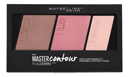 Paleta De Contorno Maybelline Master Contour Light To Medium