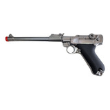 Revolver Luger 08 8 Prateada 6mm Airsoft
