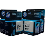 Combo Cartuchos De Tinta Hp 664 Negro(2) Color(2) 