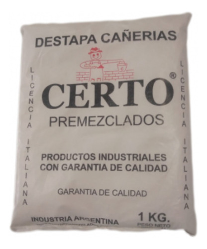 Soda Caustica Perlas Destapa Cañerias Certo 1 Kg (6499)