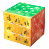 Cubo Mágico 3x3 Tabla Periódica De Elementos Stickerless