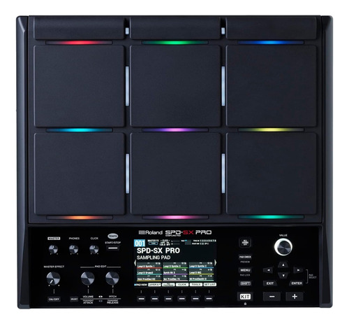 Octapad Roland Sampler Spd Sx Pro 9 Pads Con Leds 32gb Negro