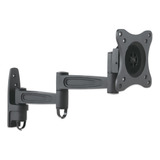 Soporte Para Monitor De 13  A 27  De Pared Manhattan 423670 Con Movimiento Articulado Máximo 15kg Negro