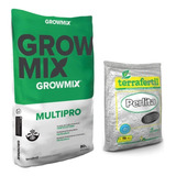 Sustrato Growmix Multipro 80l Perlita 5l Mix Liviano Drenaje