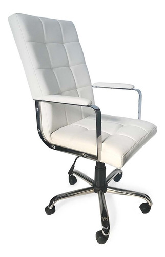 Sillon Oficina Ejecutivo Ergonómico Cromado Tapizado Colores