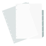 Abas Divisórias Transparente - Caderno De Disco -tamanho M