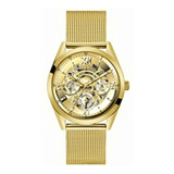 Guess Gw0368g2, Reloj Hombre, Dorado, Uno