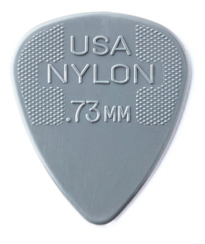 Púas Dunlop Nylon Standard 0.73 Gris Paquete Con 36 Pzas Color Gris