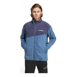 Chaqueta Outdoor Hombre adidas Terrex Fleece Azul