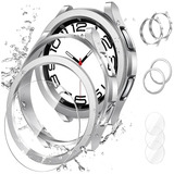 Funda + Vidrios Templados Samsung Watch 6 Classic 47mm Plata