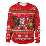 Ugly Sweater Navidad Hombre Mujer Funny Pareja Sudadera [u]