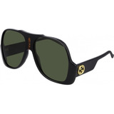 Gucci Gg0785s 001 Fashion Inspired Negro Dorado