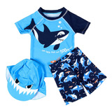 Chapéu De Shorts De Tubarão Com Estampa De Tubarão Para Bebê